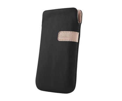 Etui do telefonów GREENGO Etui Fiesta XXL do Samsung i9100 czarne